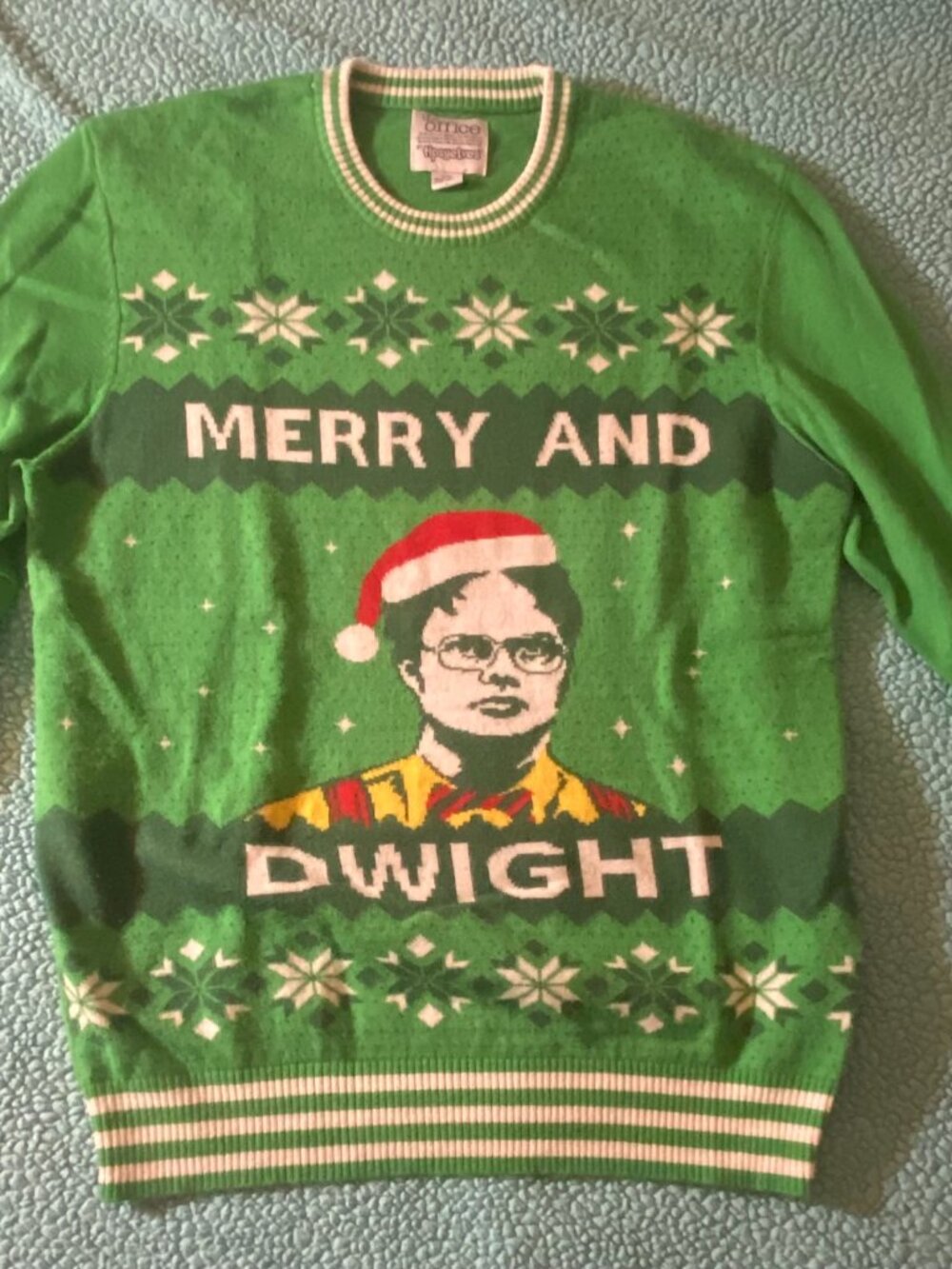 The Office Large Dwight Schrute Ugly Christmas Sweater